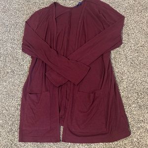 Burgundy Cardigan